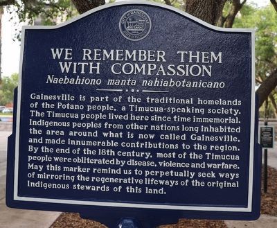 We Remember Them With Compassion Marker image. Click for full size.