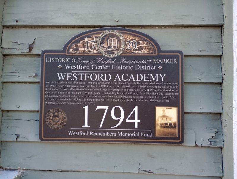 Westford Academy Marker image. Click for full size.