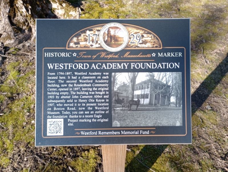 Westford Academy Foundation Marker image. Click for full size.