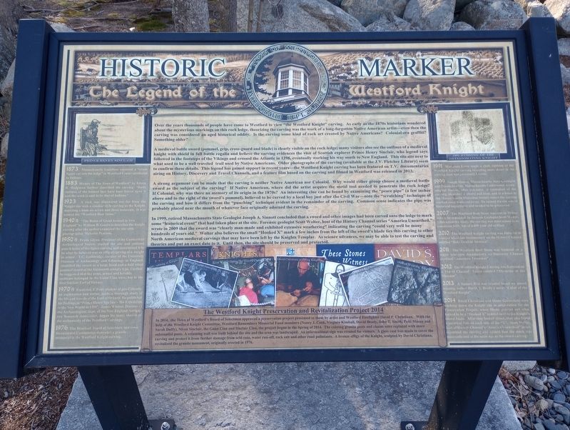The Legend of the Westford Knight Marker image. Click for full size.