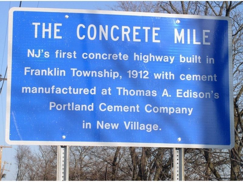 The Concrete Mile Marker. Click for full size. The Concrete Mile Marker image. Click for full size.