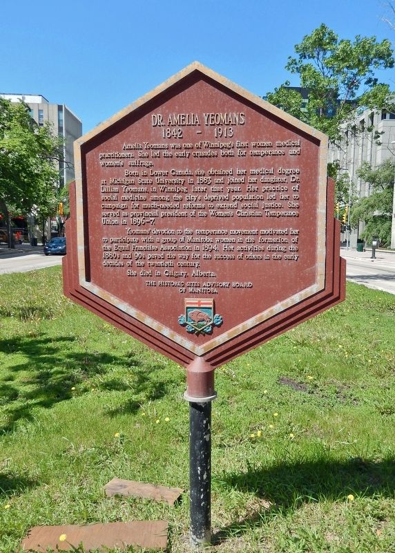 Dr. Amelia Yeomans Marker (<i>English</i>). Click for full size. Dr. Amelia Yeomans Marker (<i>English</i>) image. Click for full size.