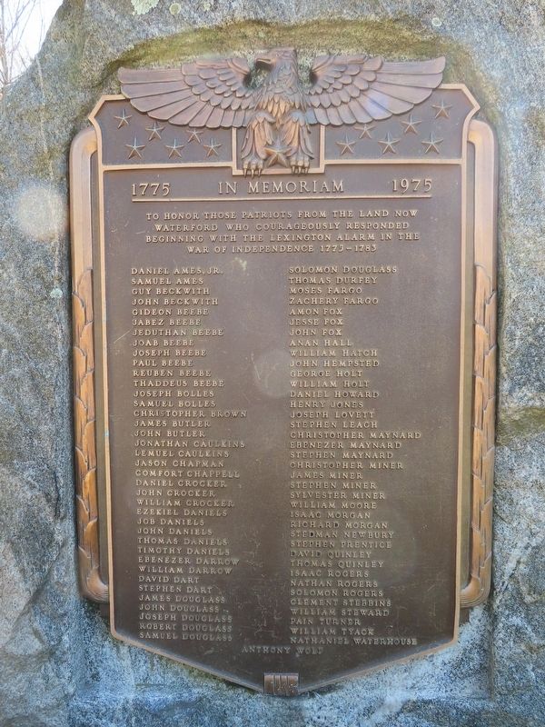 Waterford Revolutionary War Memorial image. Click for full size.