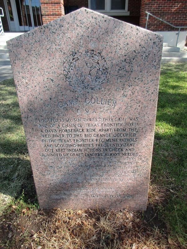 Camp Collier, C.S.A. Marker image. Click for full size.
