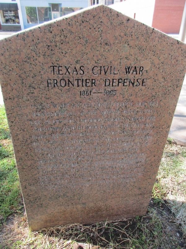 Camp Collier, C.S.A. Marker Reverse image. Click for full size.