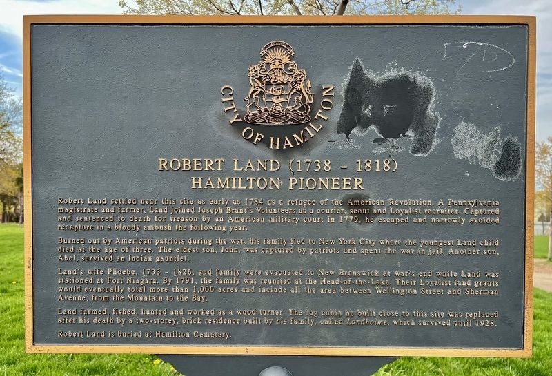 Robert Land (1738-1818) Marker. Click for full size. Robert Land (1738-1818) Marker image. Click for full size.