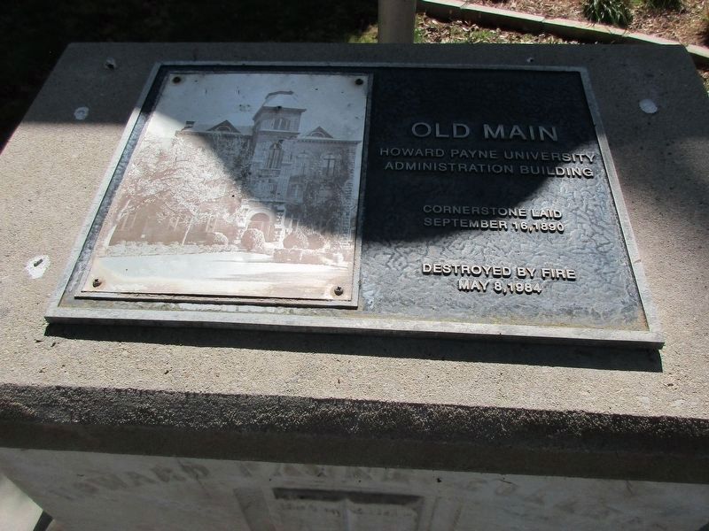 Old Main plaque image. Click for full size.