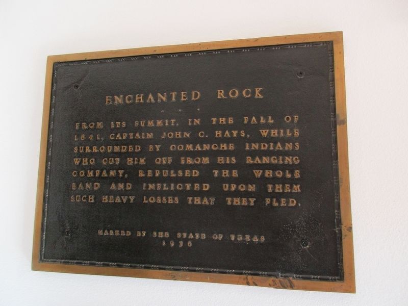 Enchanted Rock Marker image. Click for full size.