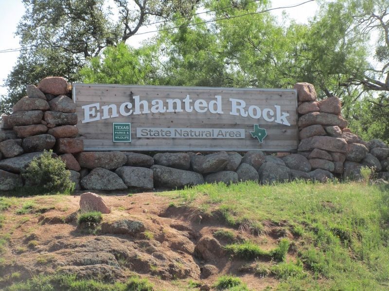 Enchanted Rock State Natural Area Sign image. Click for full size.