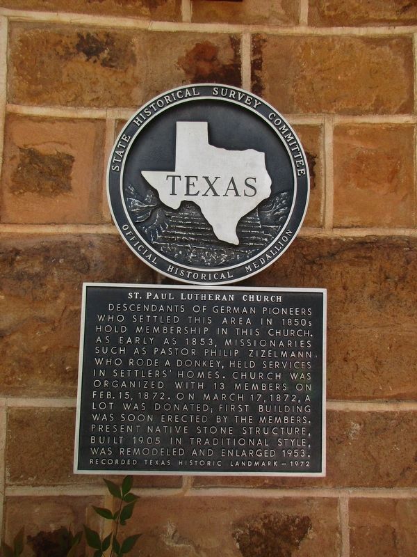 St. Paul Lutheran Church Marker. Click for full size. St. Paul Lutheran Church Marker image. Click for full size.