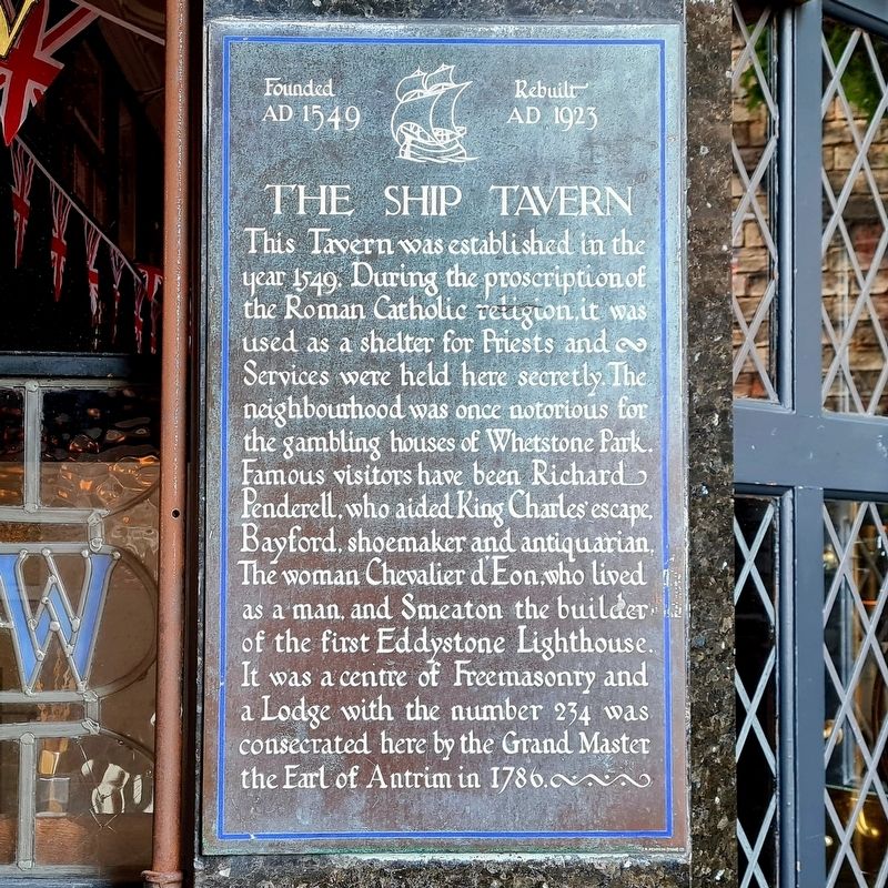 The Ship Tavern Marker image. Click for full size.