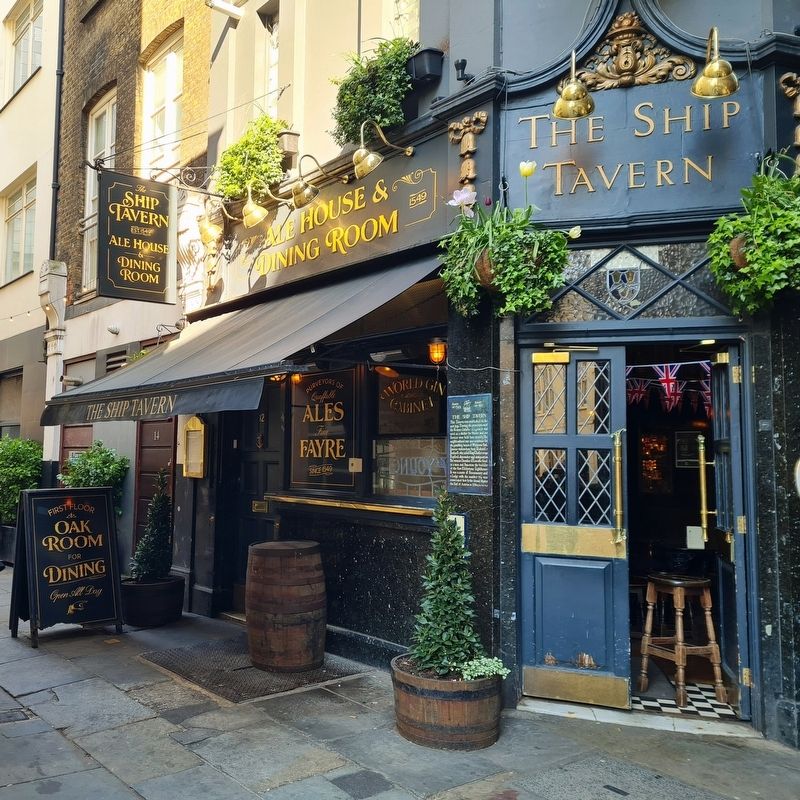 The Ship Tavern with Marker image. Click for full size.