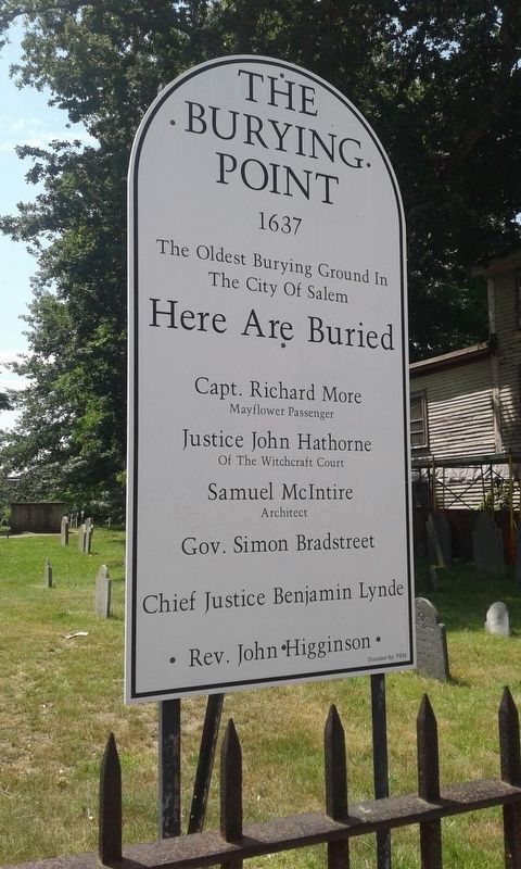 The Burying Point 1637. Click for full size. The Burying Point 1637 image. Click for full size.