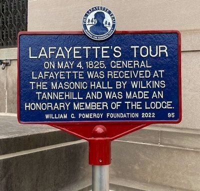 Lafayette's Tour Marker. Click for full size. Lafayette's Tour Marker image. Click for full size.