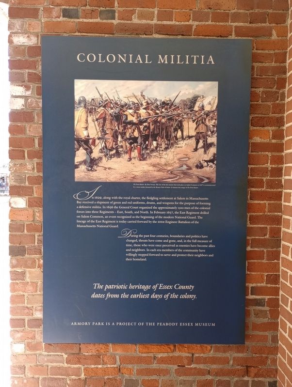 Colonial Militia Marker image. Click for full size.