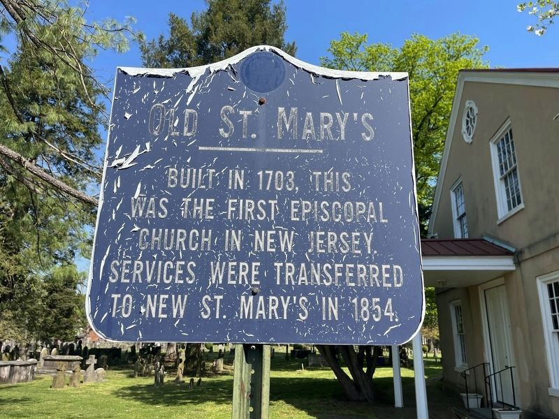 Old St. Mary’s Marker. Click for full size. Old St. Mary’s Marker image. Click for full size.
