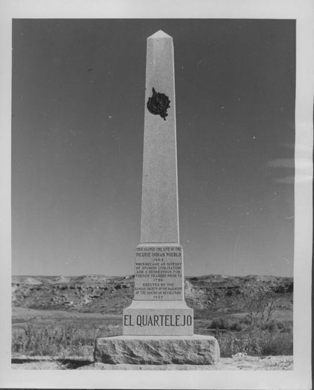El Quartelejo Monument Scott County, Kansas. Click for full size. El Quartelejo Monument Scott County, Kansas image. Click for full size.