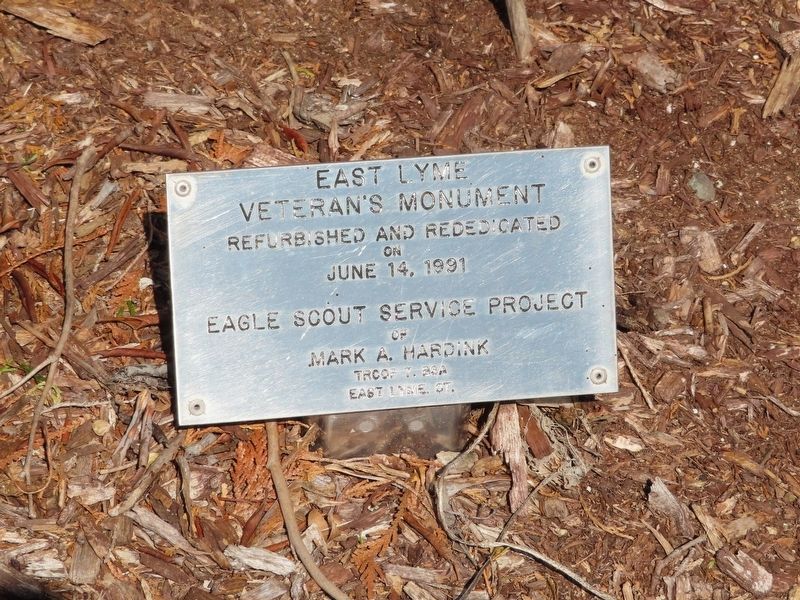 East Lyme Veterans Monument. Click for full size. East Lyme Veterans Monument image. Click for full size.