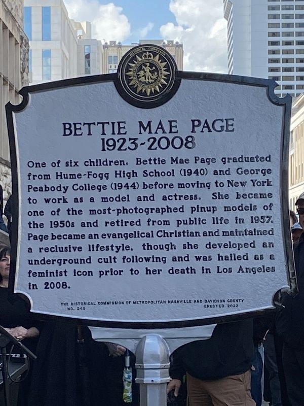 Bettie Mae Page Marker image. Click for full size.