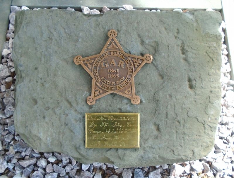 Stone From Maj Gen Henry Madill House and Marker image. Click for full size.