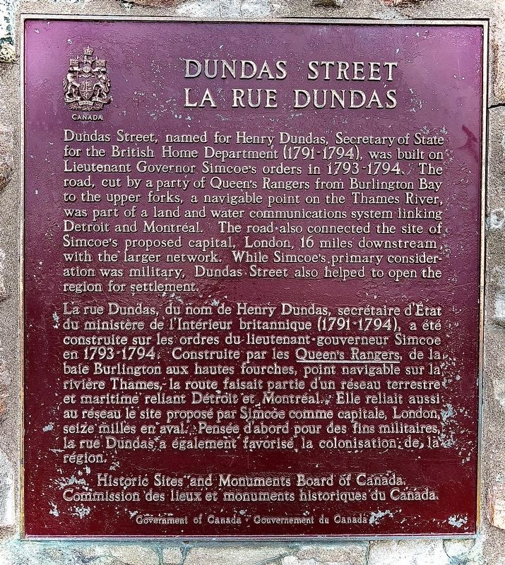 Dundas Street / La Rue Dundas Marker image. Click for full size.