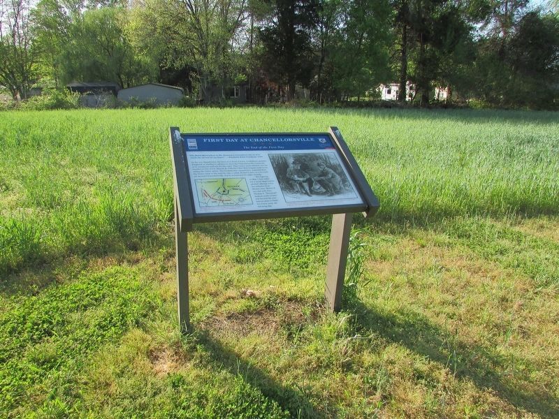 First Day at Chancellorsville Marker. Click for full size. First Day at Chancellorsville Marker image. Click for full size.
