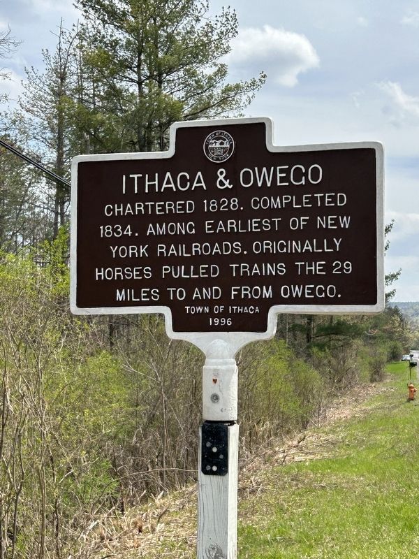 Ithaca & Owego Marker. Click for full size. Ithaca & Owego Marker image. Click for full size.