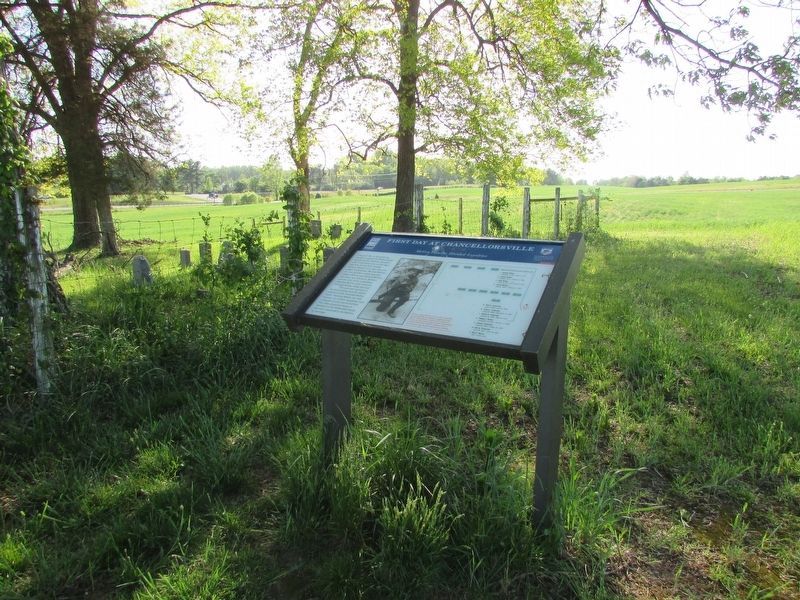 First Day at Chancellorsville Marker image. Click for full size.