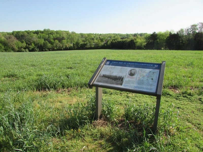 First Day at Chancellorsville Marker image. Click for full size.