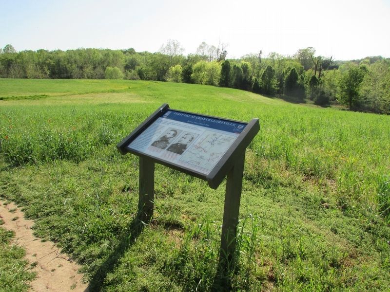 First Day at Chancellorsville Marker image. Click for full size.
