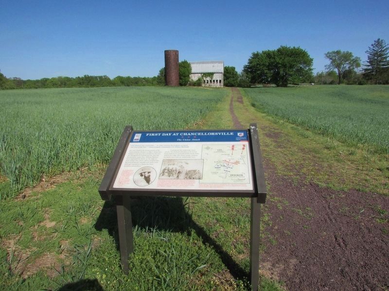 First Day at Chancellorsville Marker image. Click for full size.