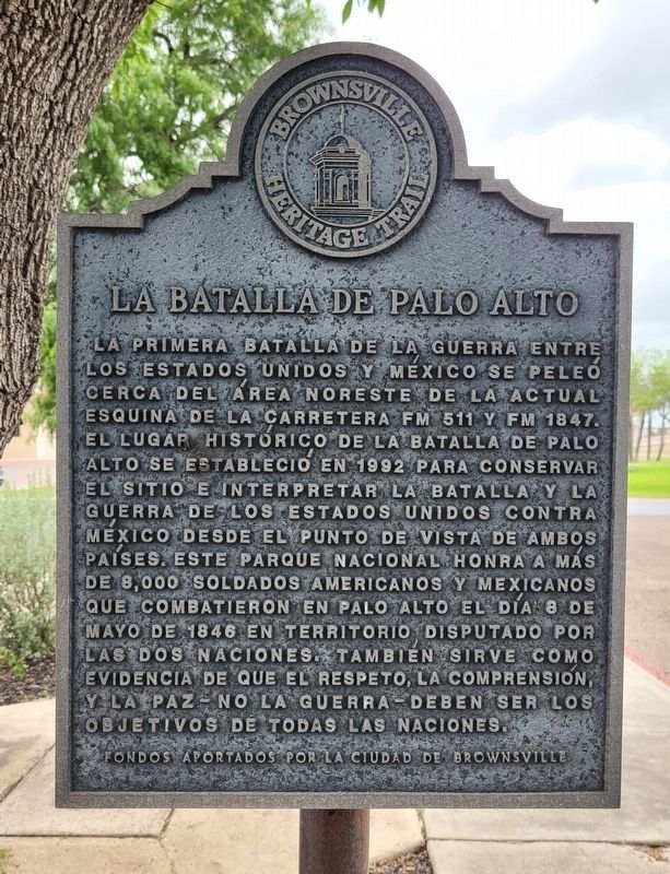 The Battle of Palo Alto Marker. Click for full size. The Battle of Palo Alto Marker image. Click for full size.