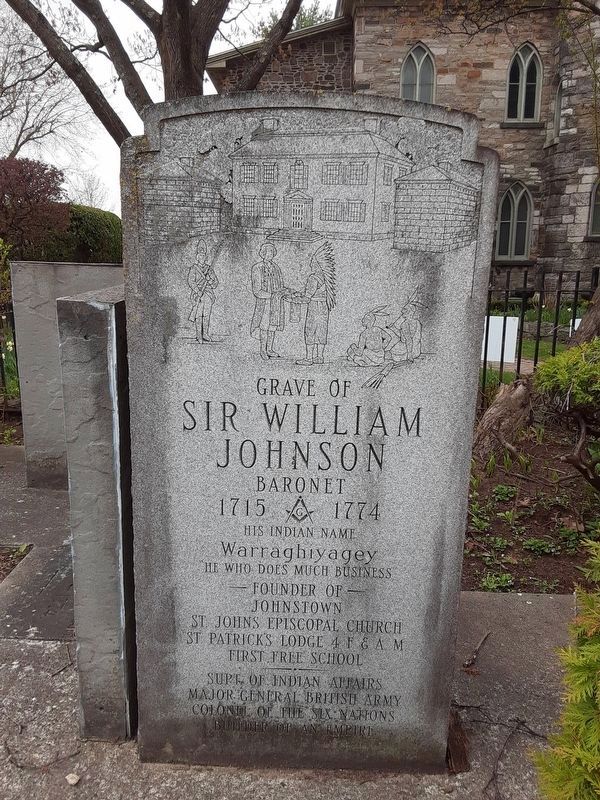 Grave of Sir William Johnson Marker image. Click for full size.