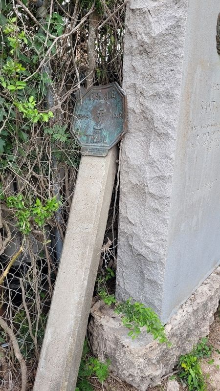 Oblate Trail Marker. Click for full size. Oblate Trail Marker image. Click for full size.