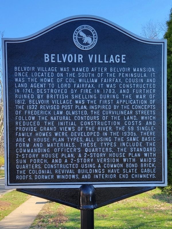 Belvoir Village Marker image. Click for full size.