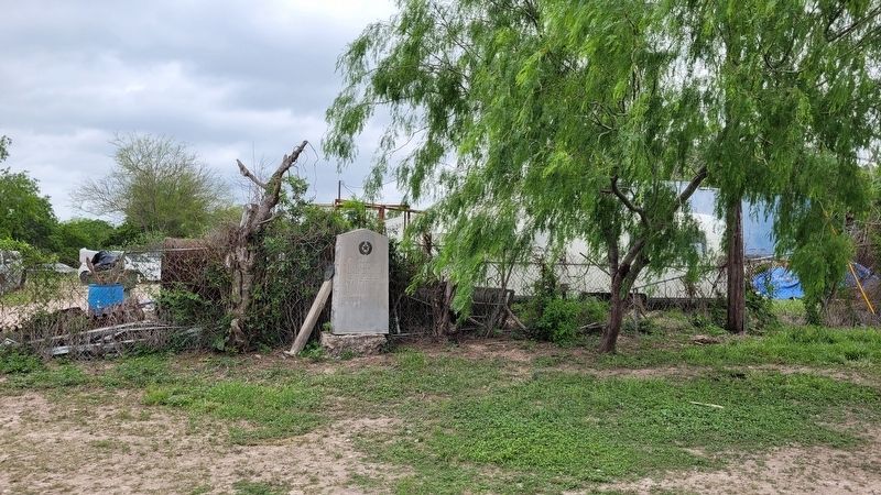 The view of the Here Was Santa Rita Marker from the road. Click for full size. The view of the Here Was Santa Rita Marker from the road image. Click for full size.