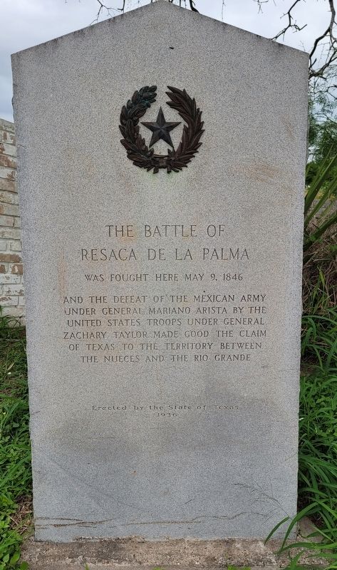 The Battle of Resaca de la Palma Marker. Click for full size. The Battle of Resaca de la Palma Marker image. Click for full size.