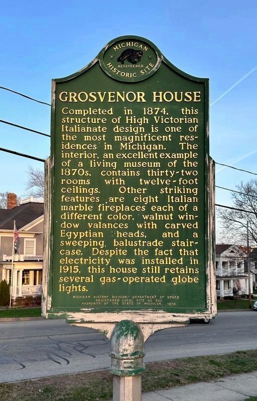 Grosvenor House Marker image. Click for full size.