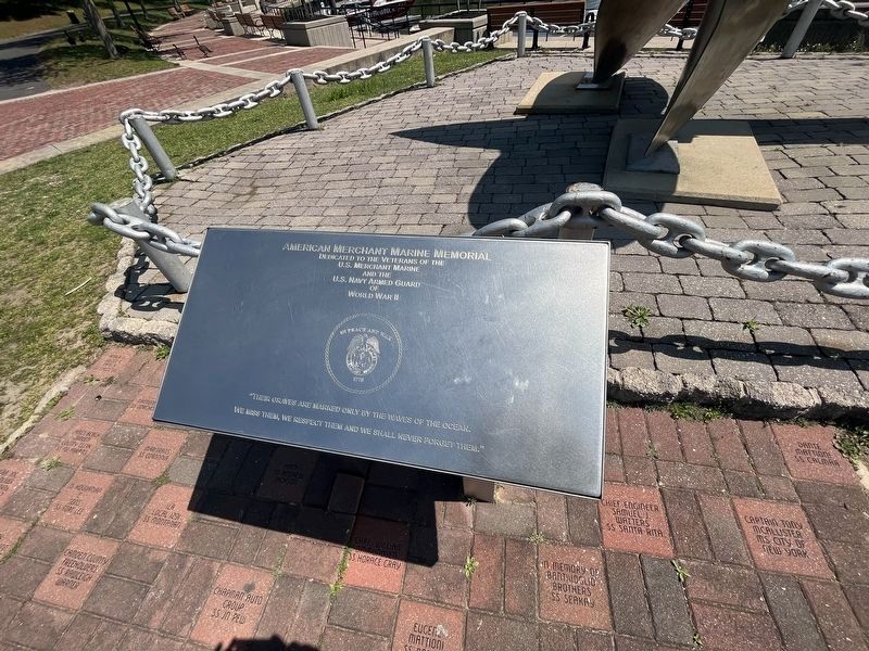 American Merchant Marine Memorial. Click for full size. American Merchant Marine Memorial image. Click for full size.