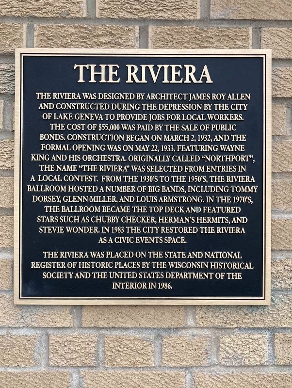 The Riviera Marker. Click for full size. The Riviera Marker image. Click for full size.