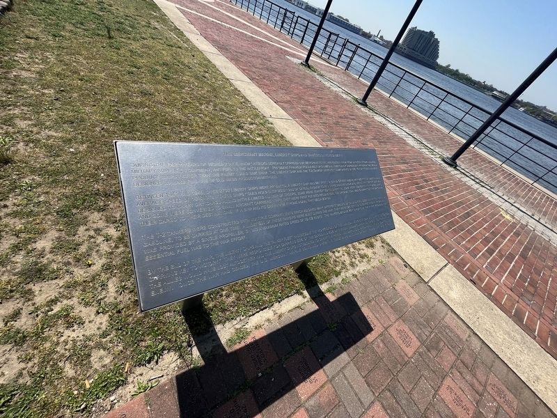 The Merchant Marine, Liberty Ships and Tankers in World War II Marker. Click for full size. The Merchant Marine, Liberty Ships and Tankers in World War II Marker image. Click for full size.
