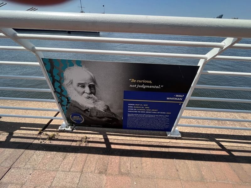 Walt Whitman Marker image. Click for full size.