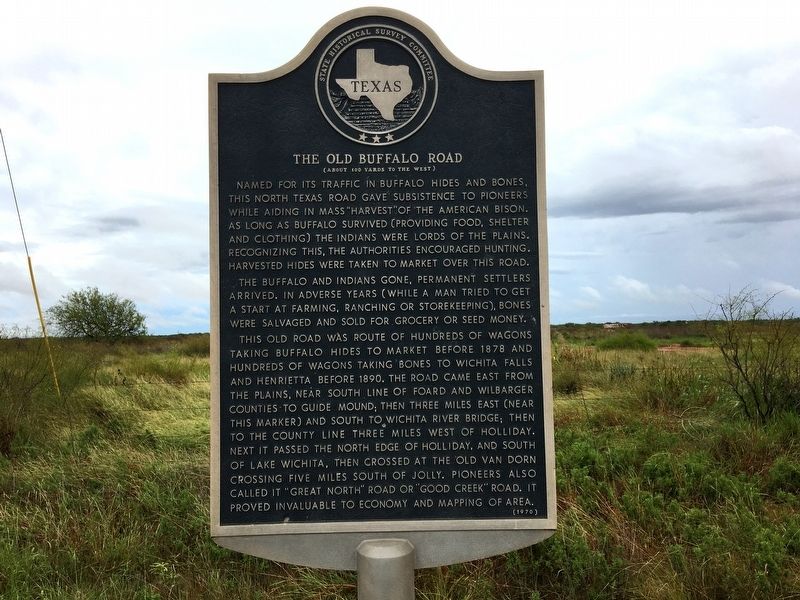 The Old Buffalo Road Marker. Click for full size. The Old Buffalo Road Marker image. Click for full size.