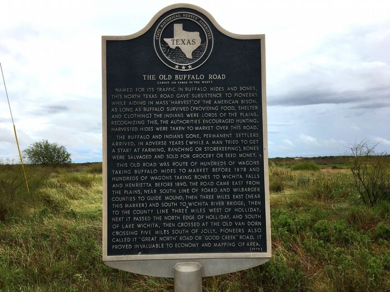 The Old Buffalo Road Marker image. Click for full size.