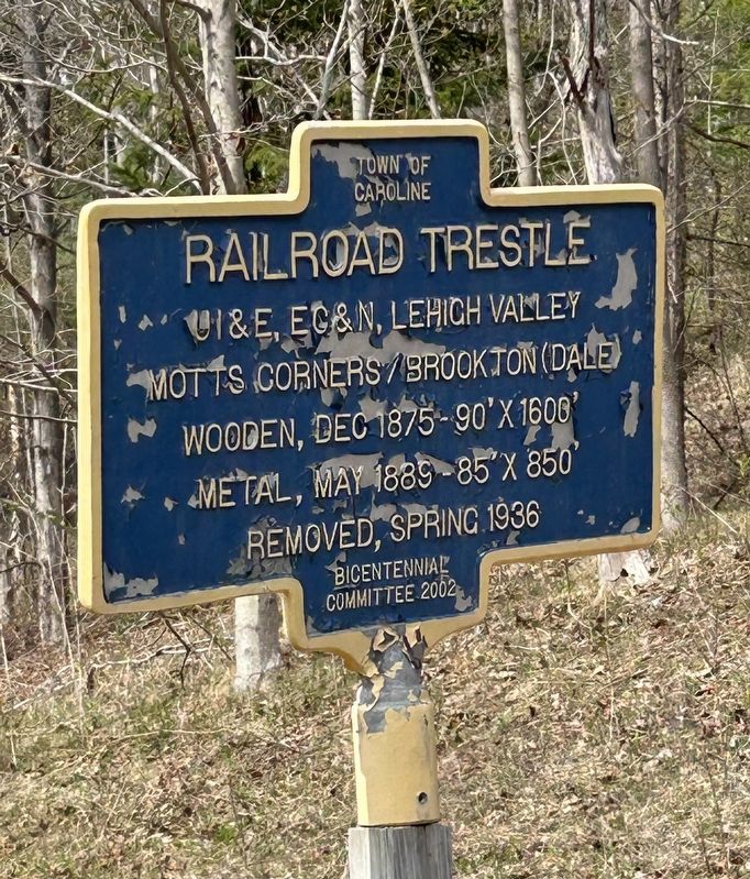 Railroad Trestle Marker. Click for full size. Railroad Trestle Marker image. Click for full size.