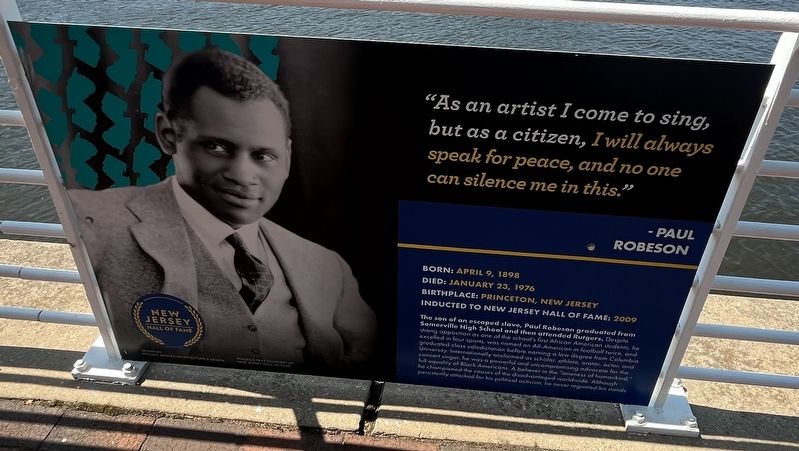 Paul Robeson Marker. Click for full size. Paul Robeson Marker image. Click for full size.