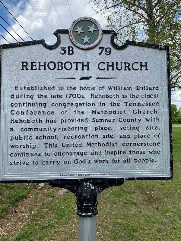 Rehoboth Church Marker image. Click for full size.