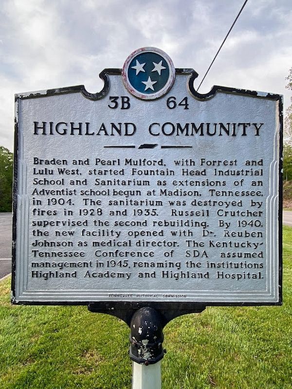 Highland Community Marker Reverse. Click for full size. Highland Community Marker Reverse image. Click for full size.