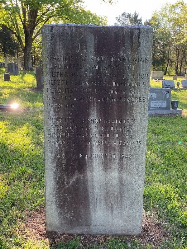 Old Fountain Head Meeting House Marker image. Click for full size.