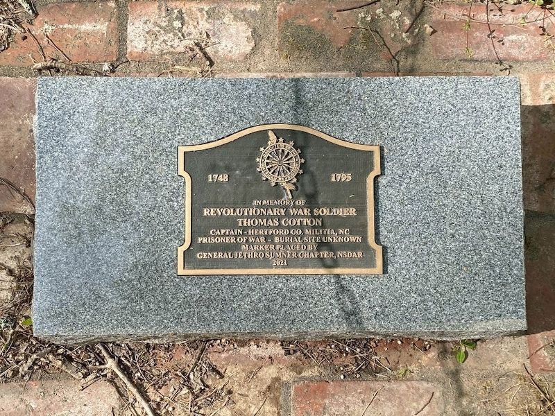 In Memory of Revolutionary War Soldier Thomas Cotton Marker. Click for full size. In Memory of Revolutionary War Soldier Thomas Cotton Marker image. Click for full size.